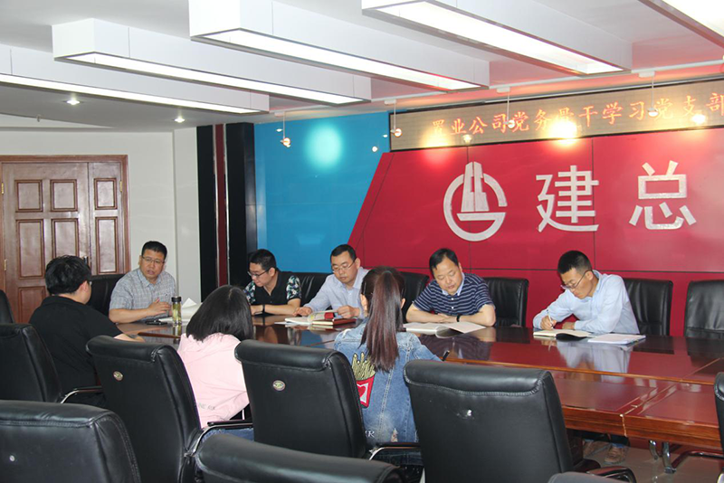 公司組織學習《甘肅省國有企業(yè)黨支部建設標準化手冊》