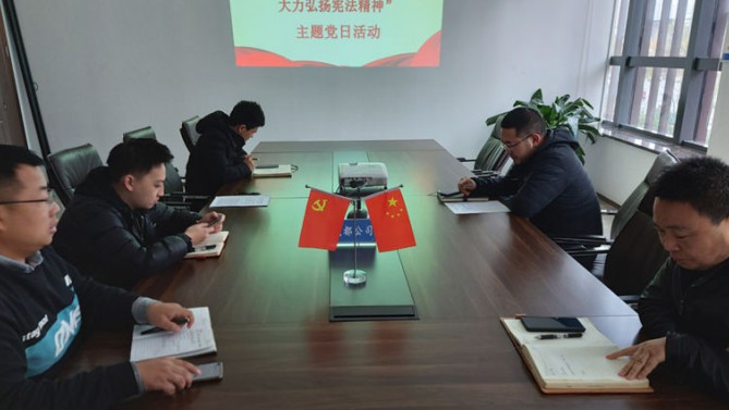 成都公司黨支部開(kāi)展憲法宣傳日主題黨日活動(dòng)